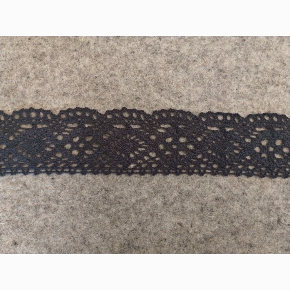 Simplicity Apparel Craft Navy Blue Cotton Scalloped Trim, 2 inches x 6 feet NEW